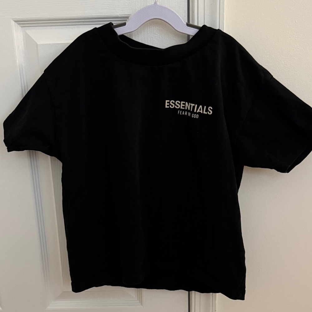Fear of God Essentials Black Kids Tee